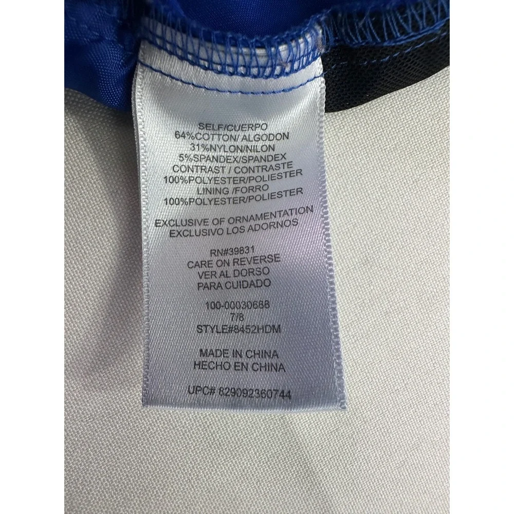XOXO Natalie Ankle Trousers‎ Royal Blue Slim Fit Career Dress Pants Size 7/8